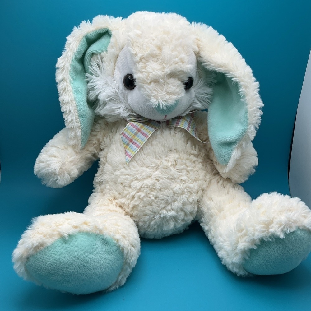 Homerbest Plush Easter Bunny, Light Blue Floppy‎ Ears, Feet & Nose, Bow Tie.
